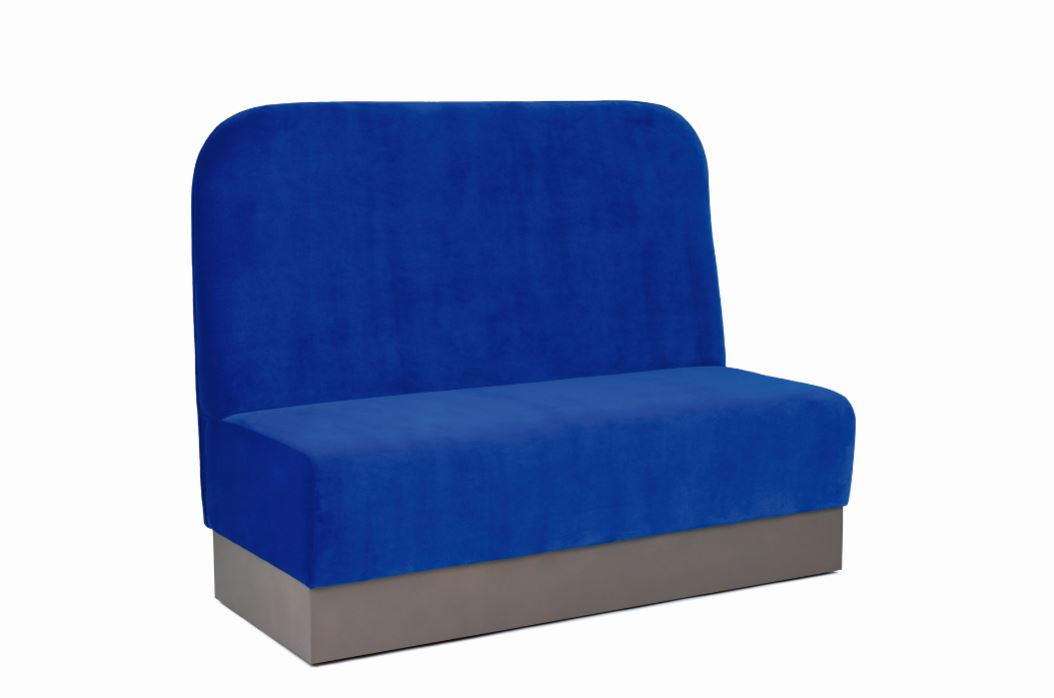 Soft Seating Hospitality Mode Banquette, low, wooden frame